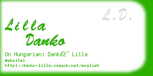 lilla danko business card